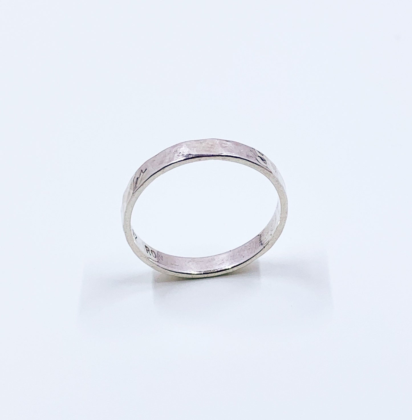 Vintage Silver Hammered Band | Sterling LIZ RON Ring