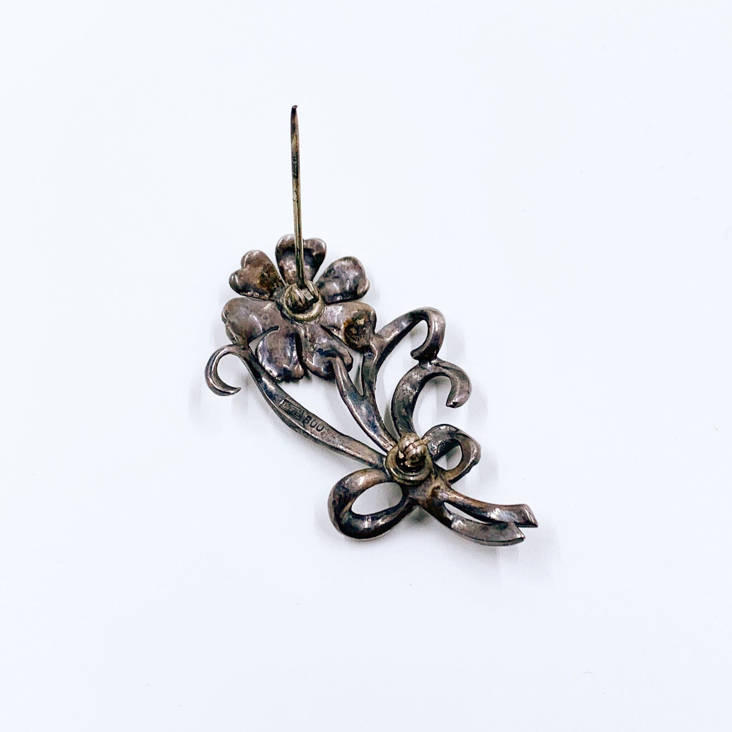 Vintage Silver Marcasite Flower Brooch | Daisy Brooch