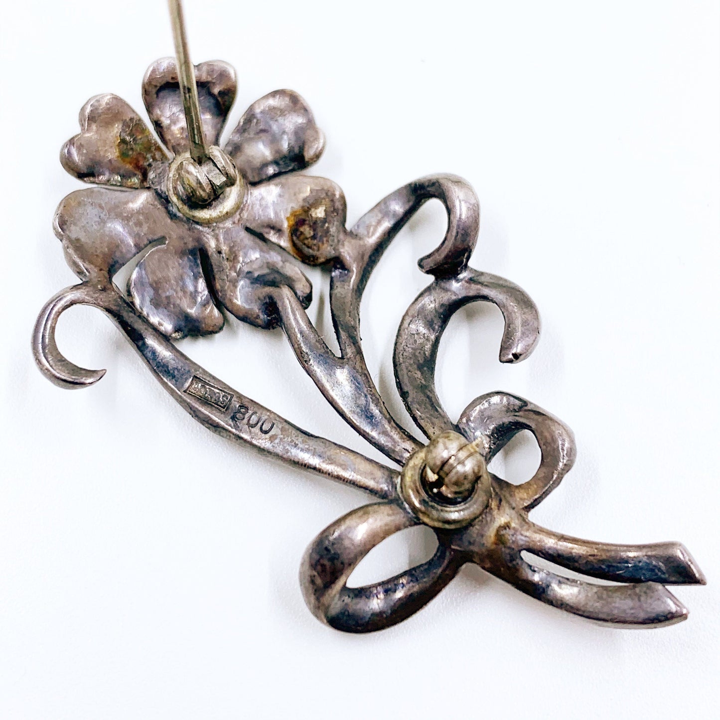 Vintage Silver Marcasite Flower Brooch | Daisy Brooch