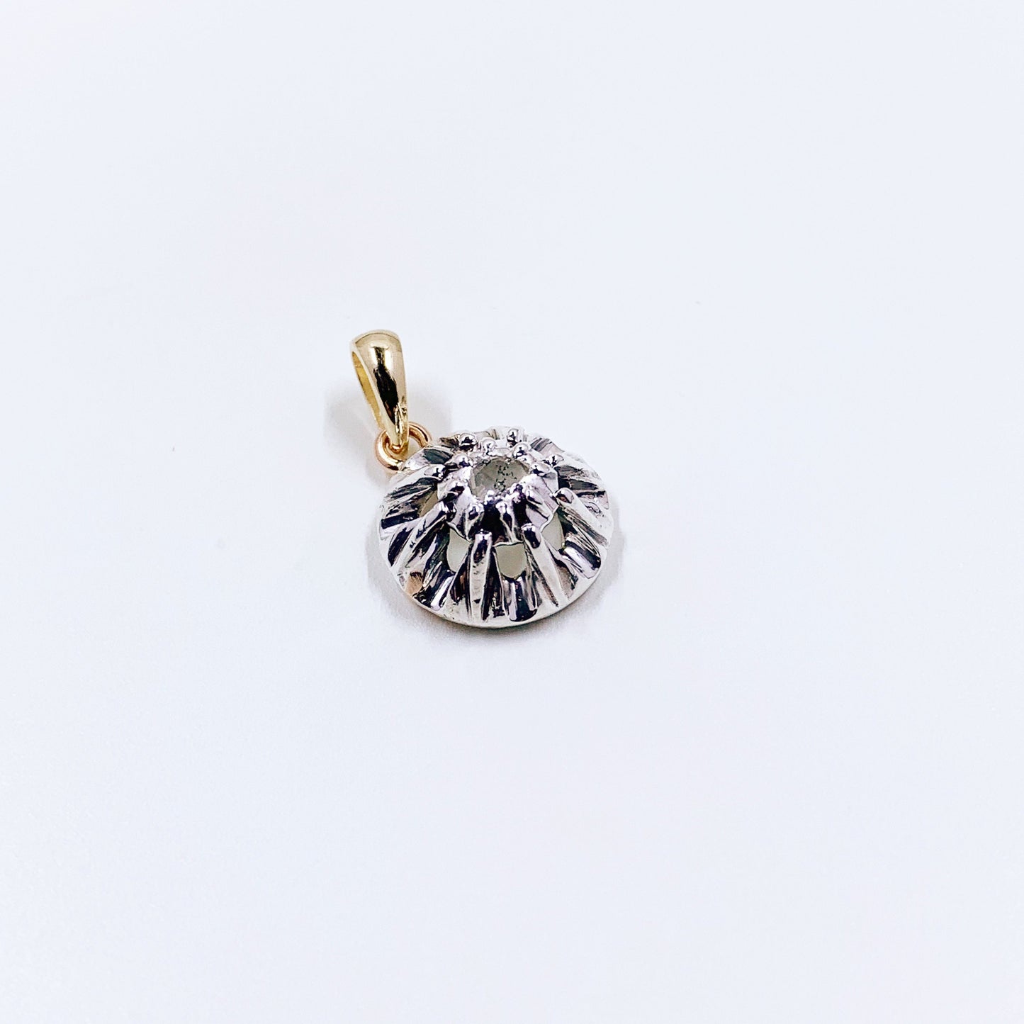 Antique Georgian Solitaire Diamond Pendant | Conversion | Antique Rose Cut Diamond Pendant