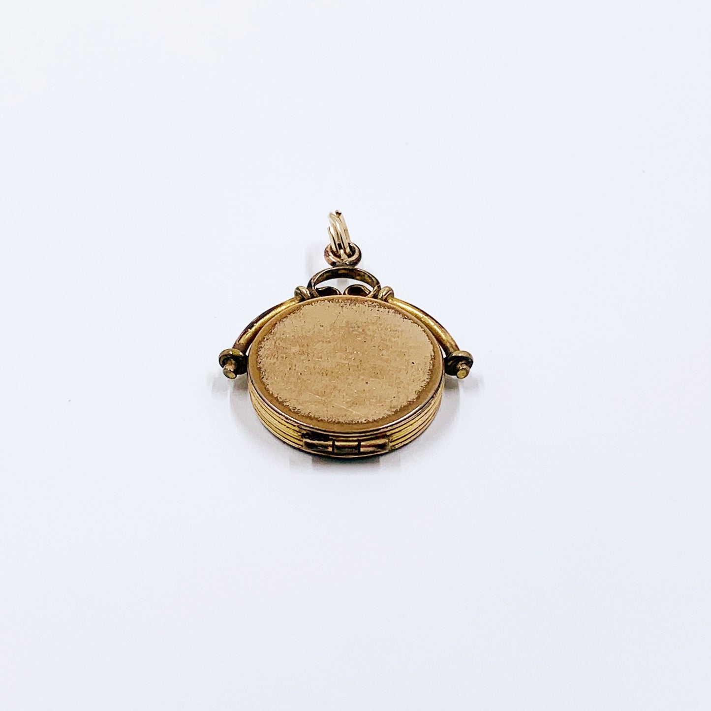 Victorian Aesthetic Bird and Flower Fob Locket | Victorian Gold-Filled Mixed Metals Locket | Bliss Brothers Co Locket