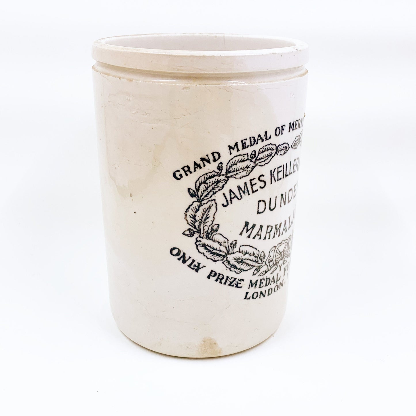 Antique James Keiller & Son Dundee Marmalade Jar | Made in England Crock Pot