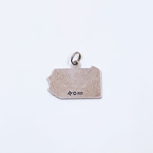 Vintage Pennsylvania State Charm | Silver State of Pennsylvania Charm