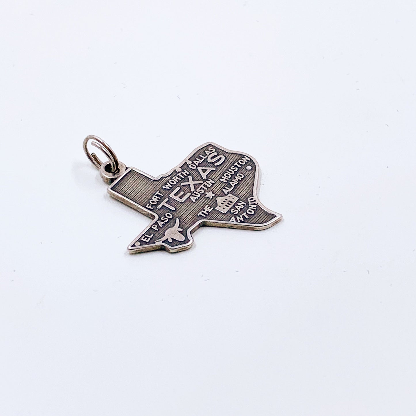 Vintage Texas State Charm | Silver State of Texas Charm