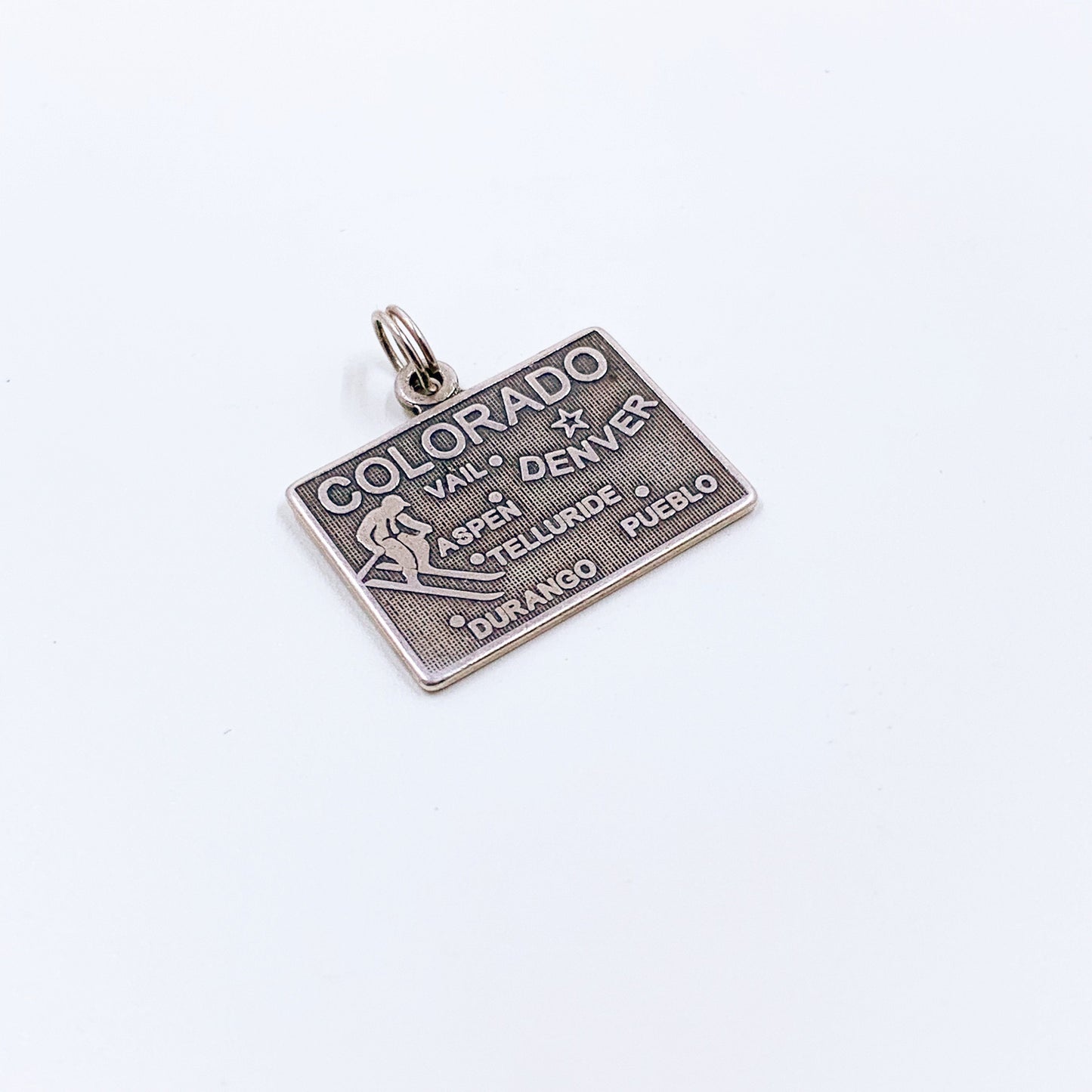 Vintage Colorado State Charm | Silver Colorado Travel Charm