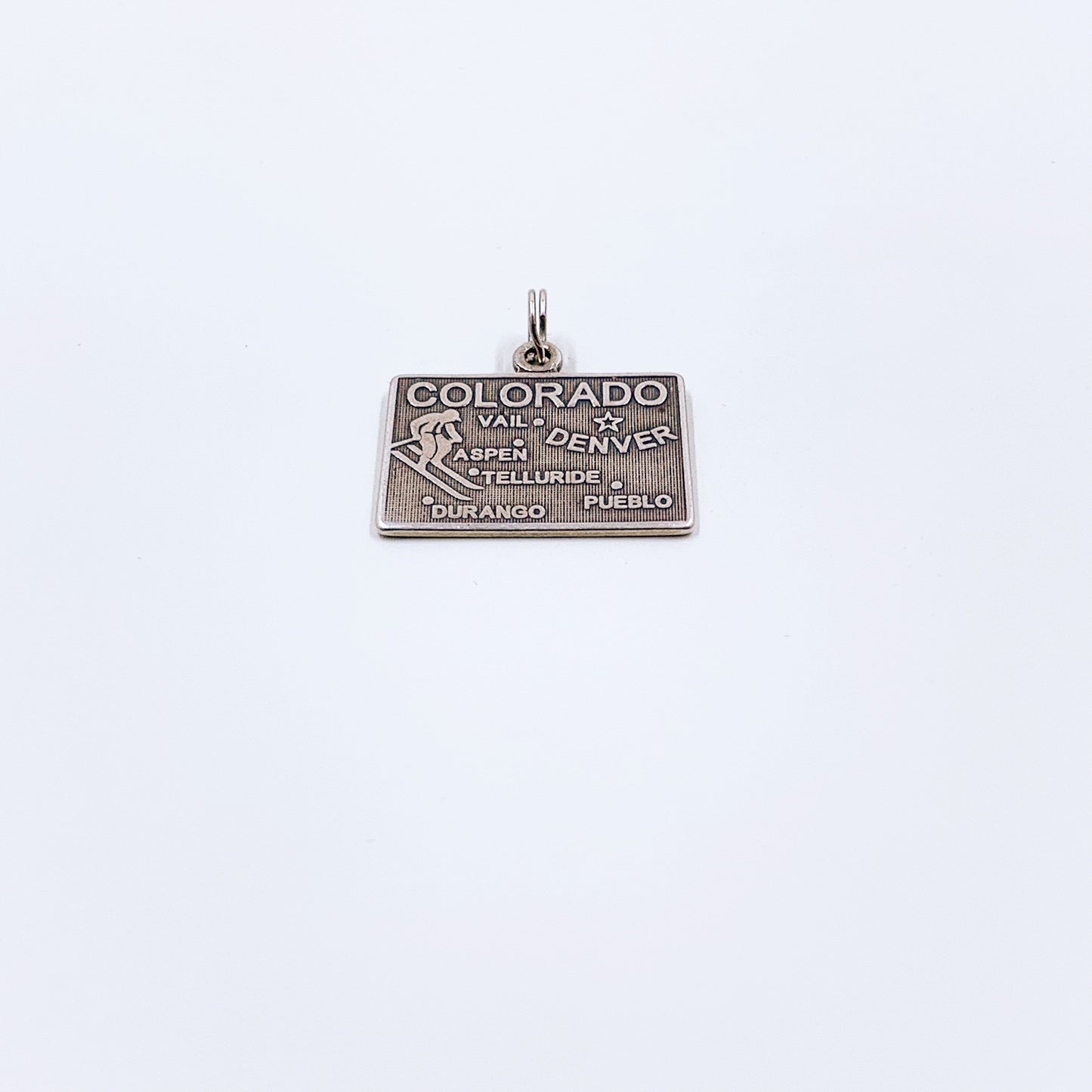 Vintage Colorado State Charm | Silver Colorado Travel Charm