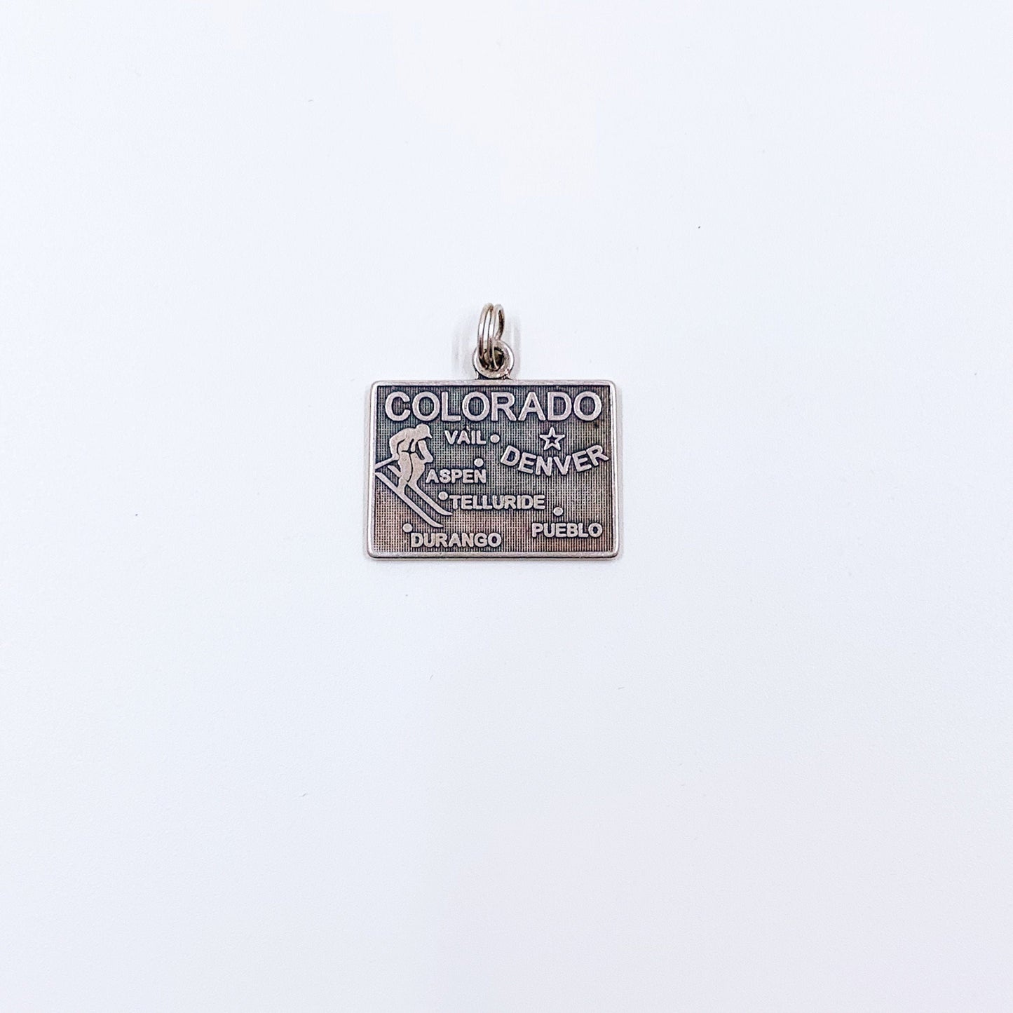 Vintage Colorado State Charm | Silver Colorado Travel Charm