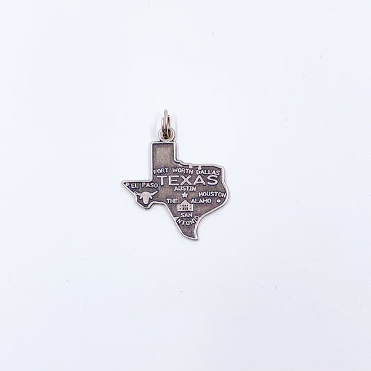 Vintage Texas State Charm | Silver State of Texas Charm
