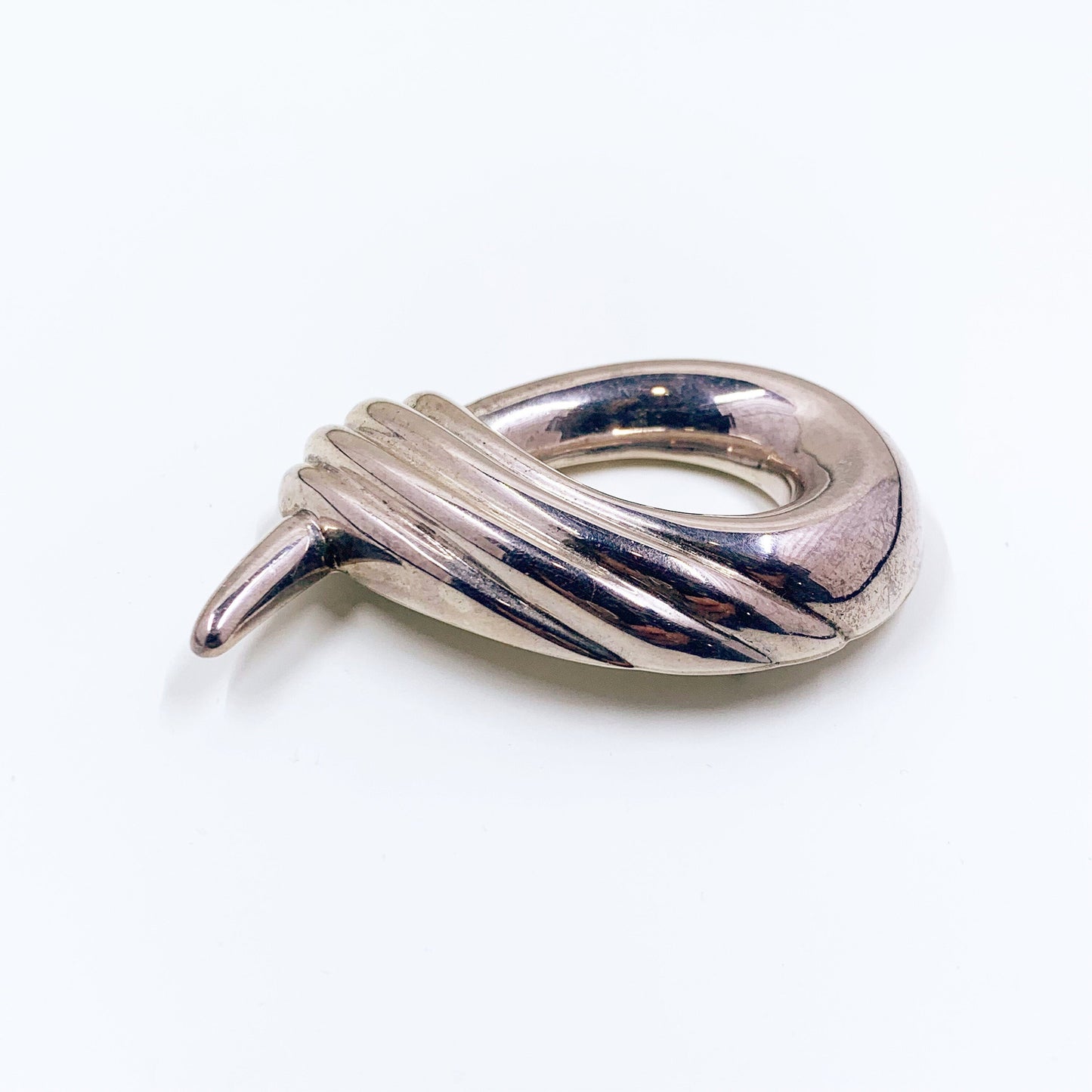 Vintage Bayanihan Brooch | Silver Modernist Brooch