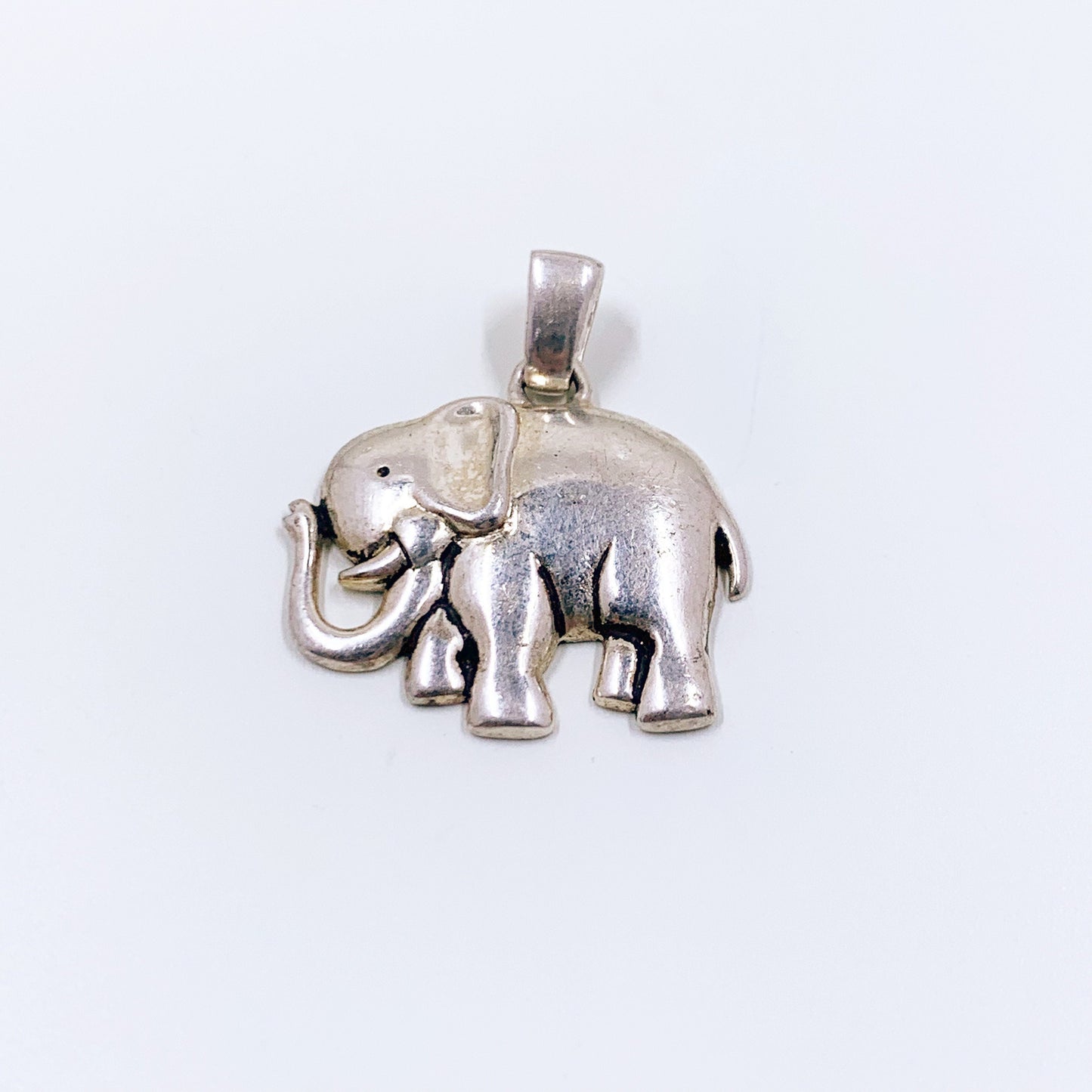 Vintage Silver Elephant Pendant | Lucky Elephant Charm