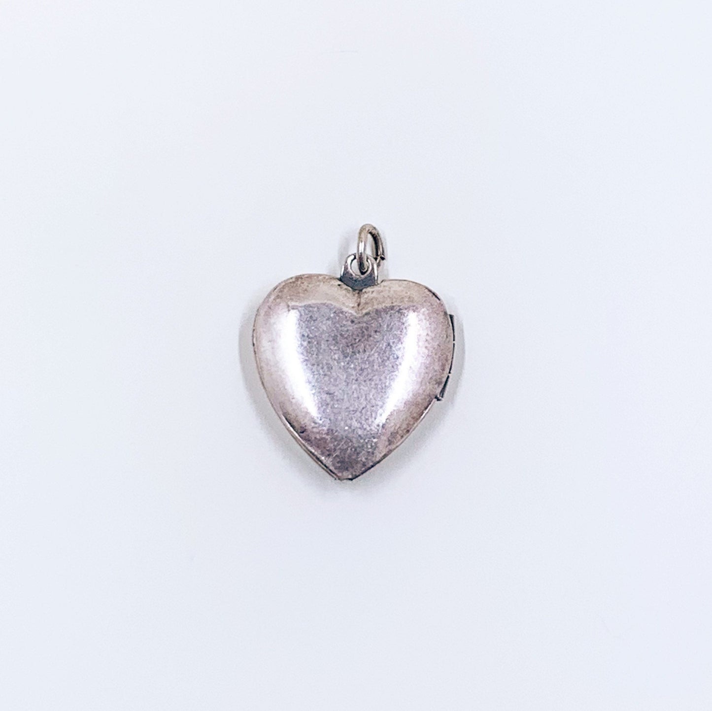 Vintage Silver Heart Scrolled Locket | Vintage Engraved Scroll Heart Locket