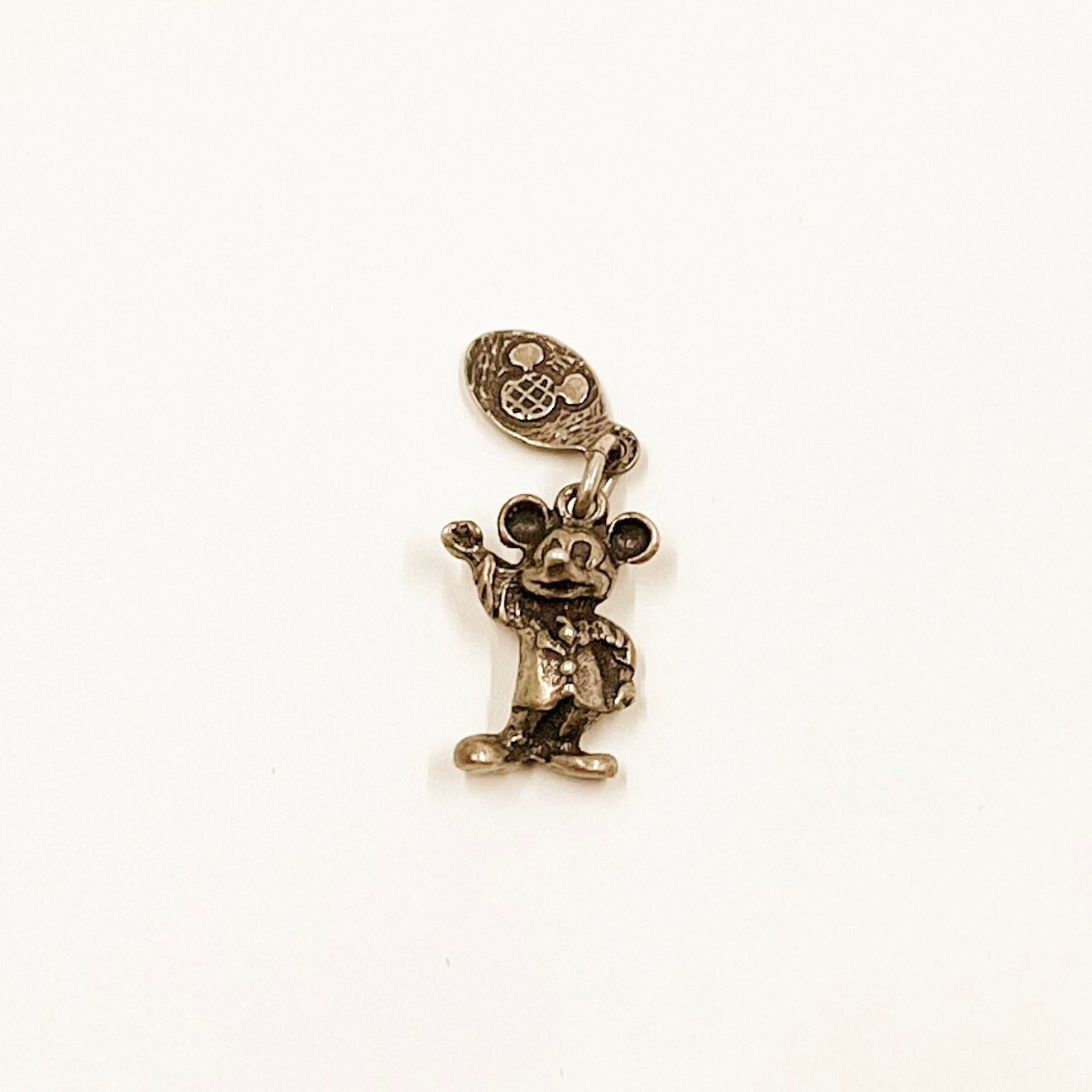 Vintage Silver Mickey Mouse Charm | Vintage Disney World Charm | Walt Disney Productions