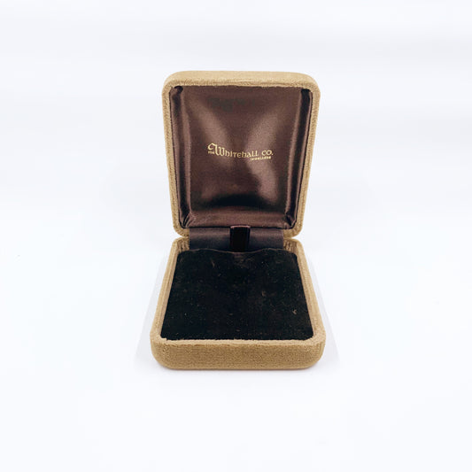 Vintage Whitehall Co Jewellers Necklace Presentation Jewelry Box | Jewelry Gift Box | Necklace Display | Brown Jewelry Display Box
