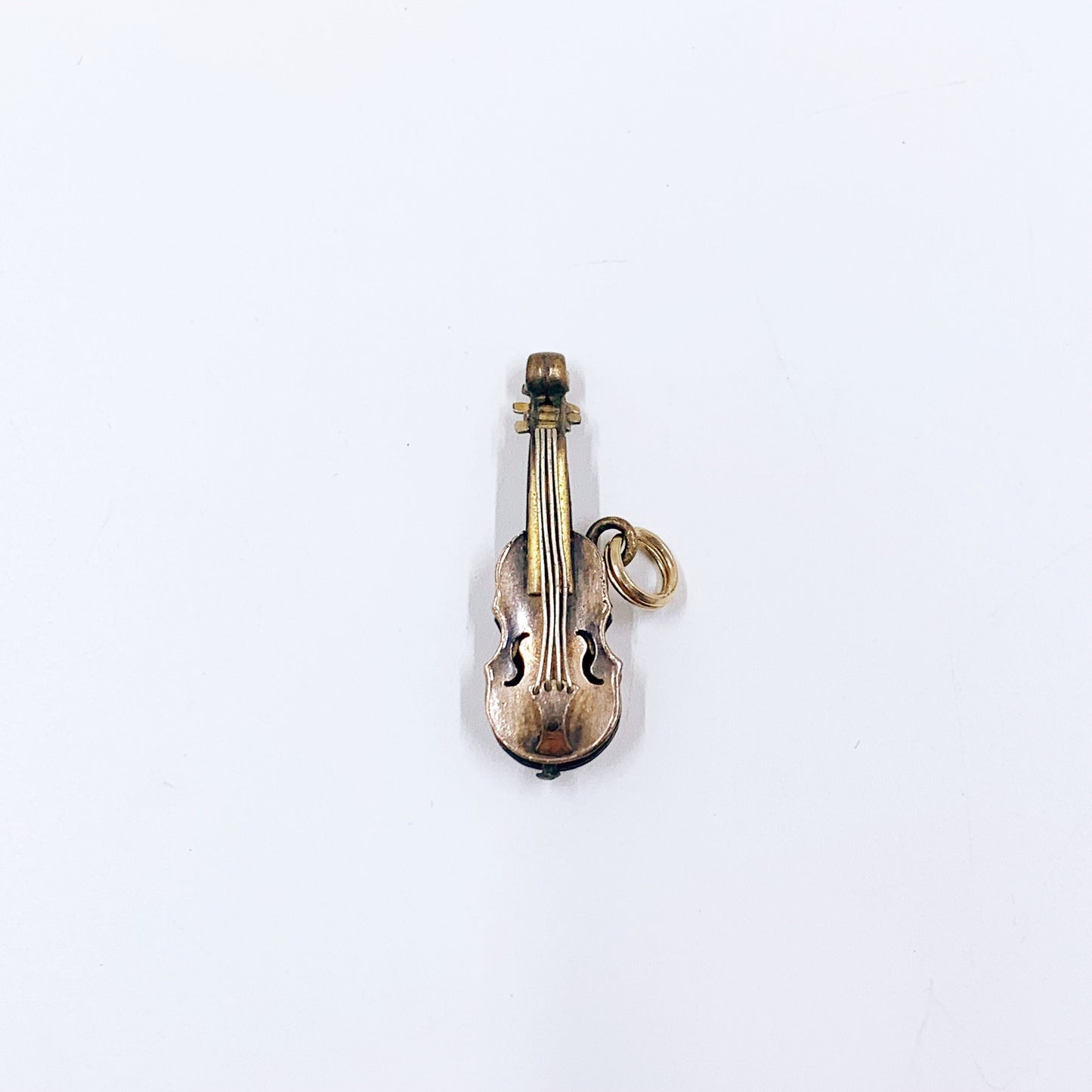 Vintage Gold Filled Cello Charm | Vintage Musical String Instrument Charm