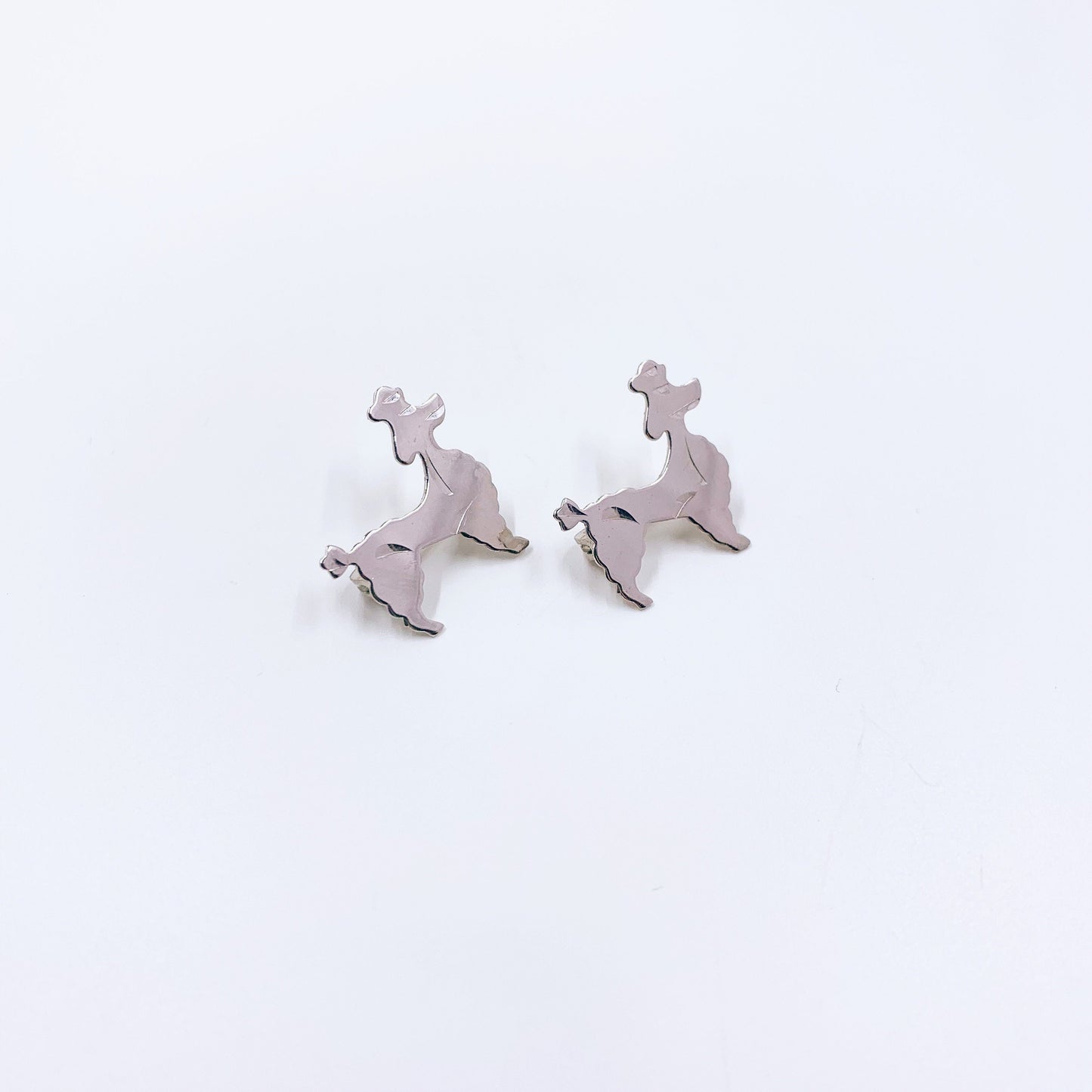 Vintage Sterling Silver Poodle Brooch Pins | Set of 2 Brooches