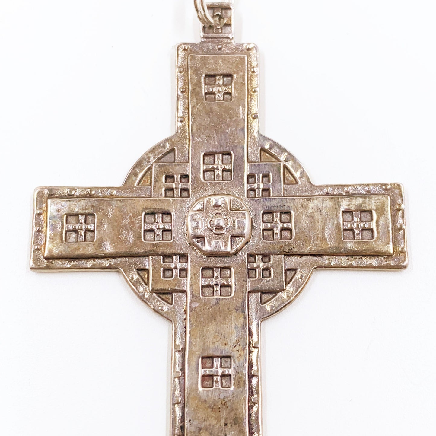 Sterling Silver Large Cross Pendant | Sterling Silver Crucifix Pendant | Sterling Christian Cross Gift