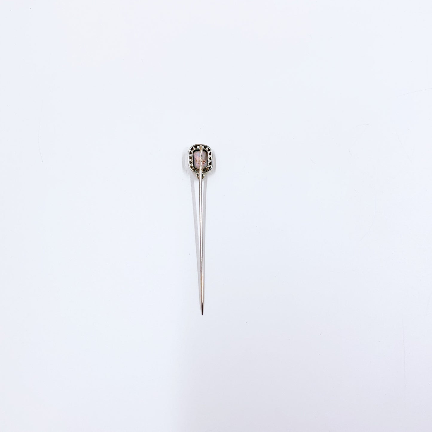 Art Nouveau Filigree Opal and Sapphire Stick Pin | Scofield, Melcher & Scofield Stick Pin