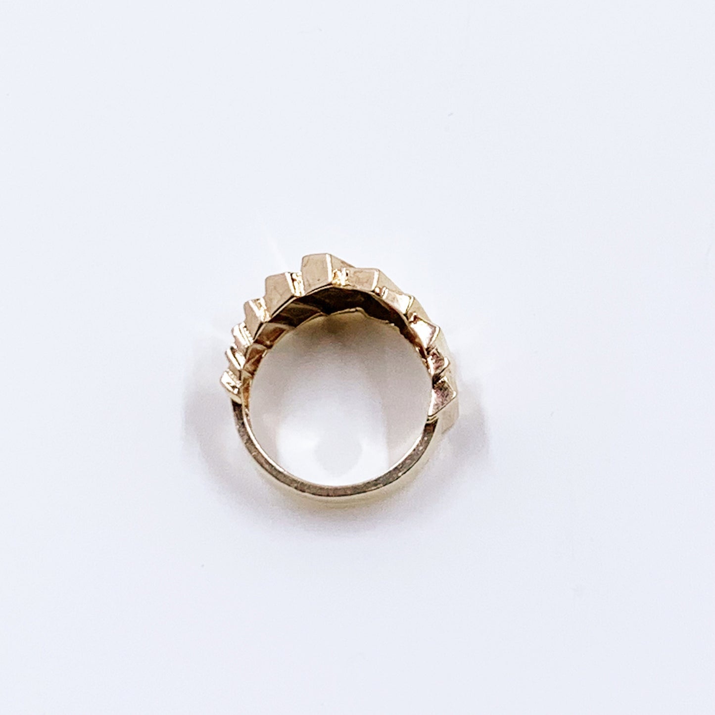 Vintage Michael Anthony 10K Gold Textured Ring | Vintage 10K Gold Ribbed Ring | Size 5 Ring