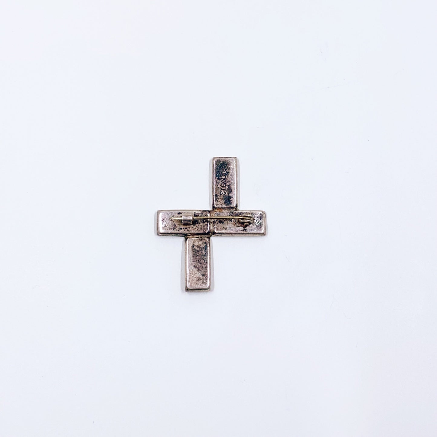 Vintage Connemara Marble Cross Brooch | Connemara St Brigid's Cross Brooch