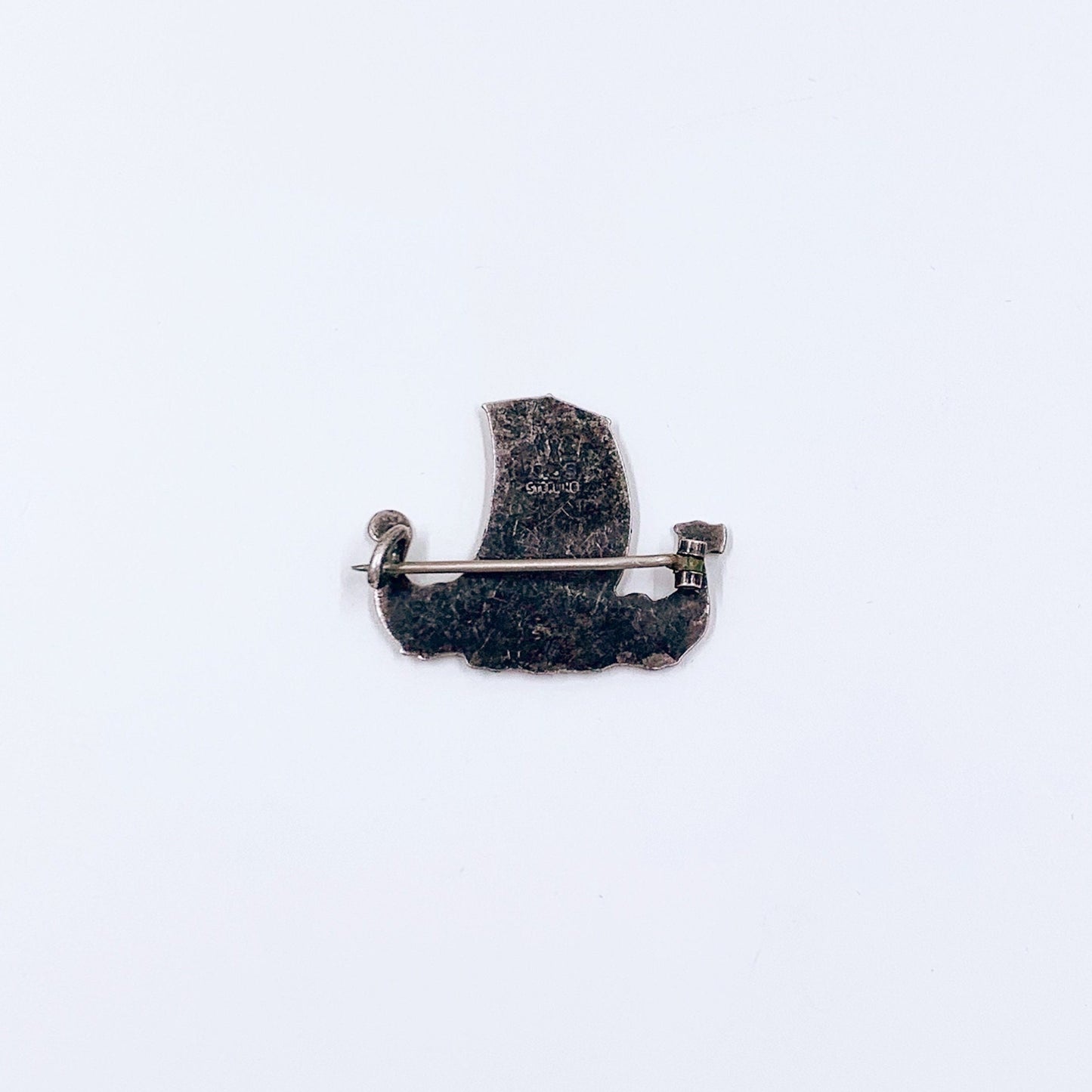 Vintage Sterling Aksel Holmsen Viking Ship Brooch | AKSEL HOLMSEN STERLING | Sterling Norway Brooch