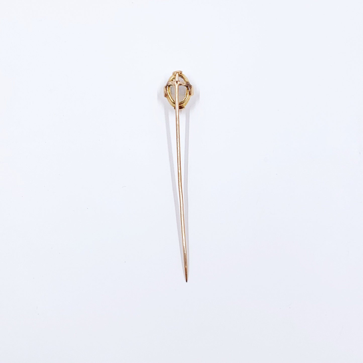 Antique Victorian 14K Gold Crystal Opal Stick Pin