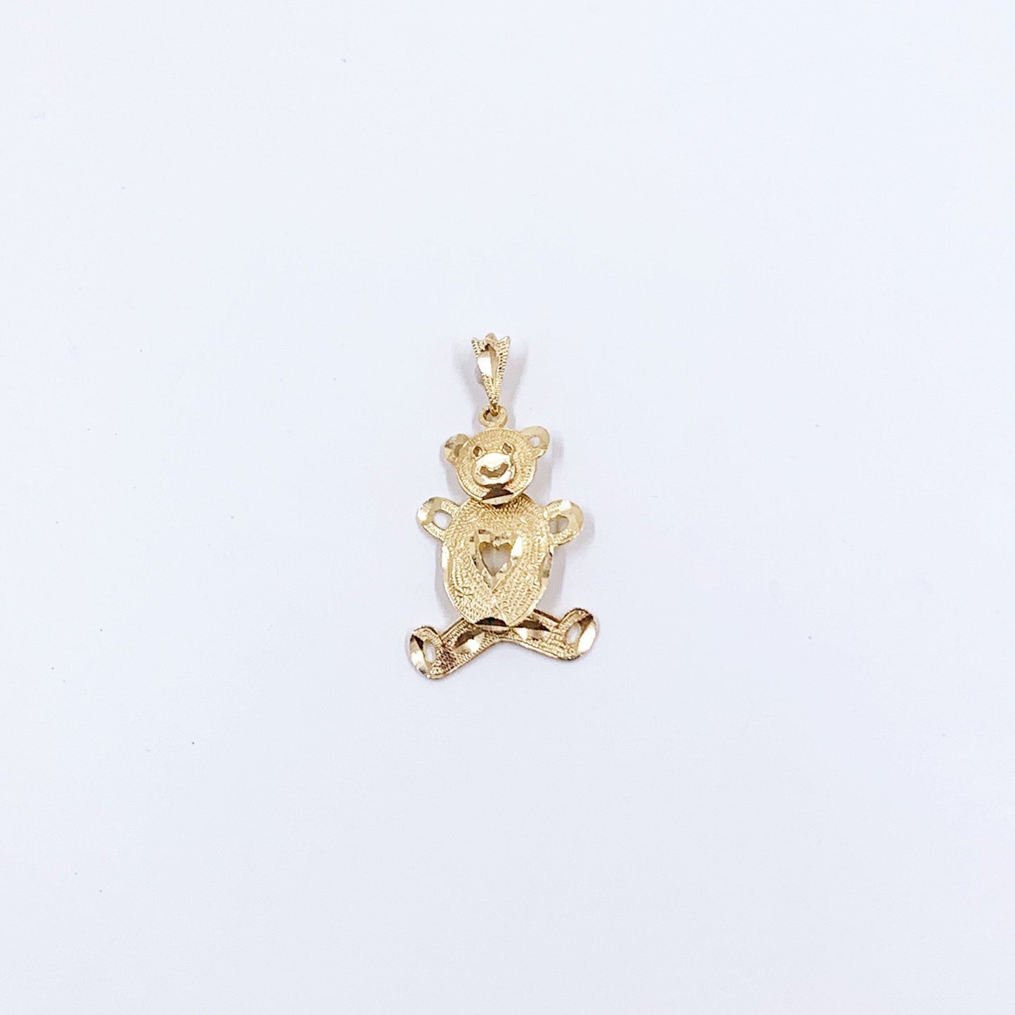 Estate 14k Gold Teddy Bear Pendant | Moveable Teddy Bear Charm