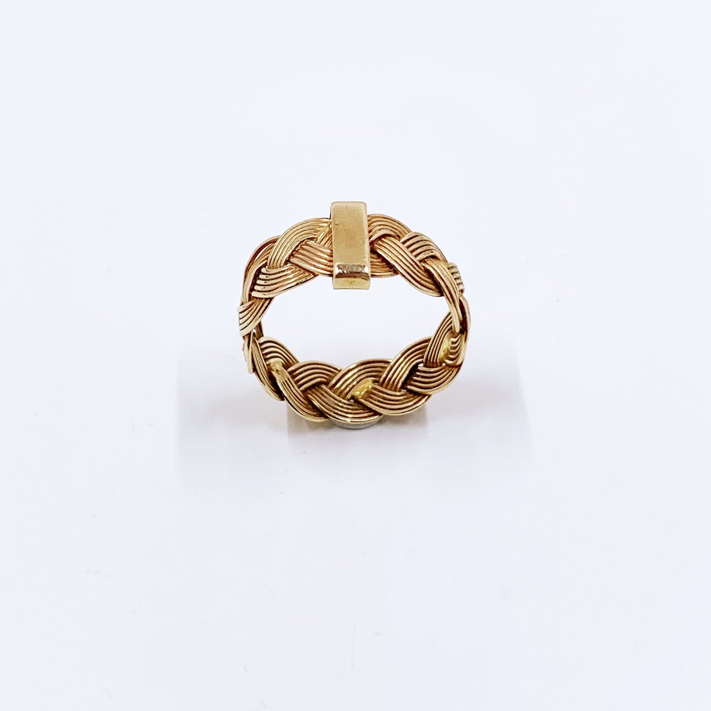 Estate 14K Gold Braided Band Ring | Size 7 1/2 Ring